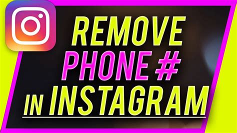 You'll be on your edit profile page again. How to Remove Phone Number in Instagram - YouTube