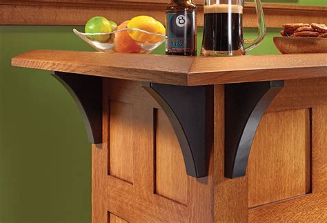 The mission style pewter fixed bail cabinet pull helps revive existing cabinetry with a stylish pewter finish. Craftsman-Style Bar | Woodworking Project | Woodsmith Plans