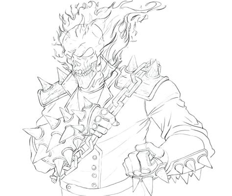 All new ghost rider transformation 2 color by tradd on deviantart. Ghost Rider Coloring Pages at GetColorings.com | Free ...