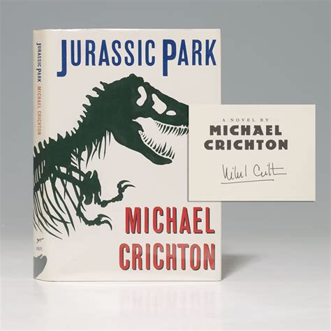 The second novel book the lost world was published in 1995.print: Jurassic Park - First Edition - Signed - Michael Crichton ...