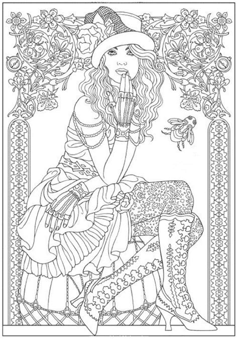 Creative haven art nouveau fashions coloring book. Best Halloween Coloring Books for Adults | Coloring books ...