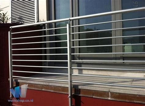 Baut kaca jepit railing tiang tangga rail glass stainless steel. Harga Pagar Stainless Dan Railing Model Terbaru 2019 ...