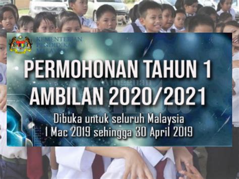 Permohonan murid tahun 1 boleh dibuat secara online atau atas talian untuk sekolah di semenanjung malaysia. Anak Lahir Tahun 2013 & 2014, Mak Ayah Jangan Lupa Daftar ...