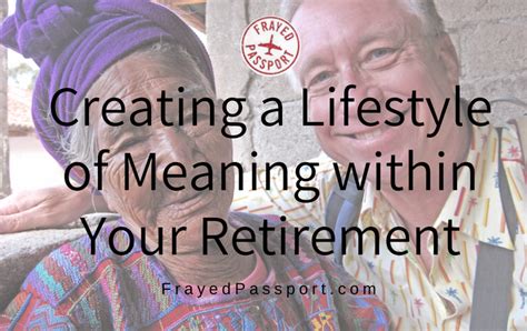How to Create a Lifestyle of Meaning within Your ...