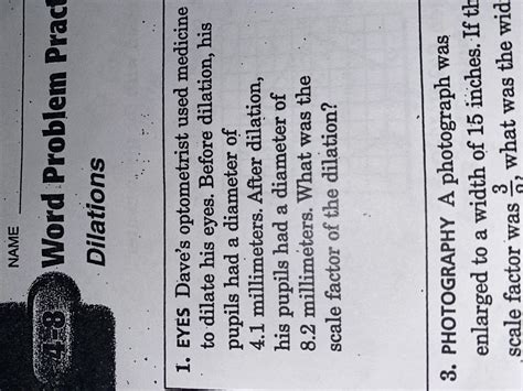 The vertices, the scale factor as well as the centre of dilation can each be defined independently of the other two. What is the scale factor of the dilation - Brainly.com