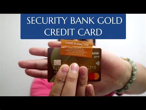 This link takes you to an external website or app, which may have different privacy and security policies than u.s. Unboxing Security Bank Gold Credit Card - YouTube