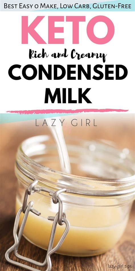 The fat is the thing that's problematic for a lot of people on keto, fung says. Sugar-Free Keto Condensed Milk | Recipe | Milk recipes ...