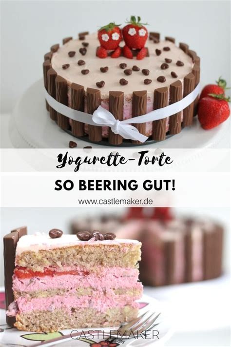 Brigitte sporrer / einfach backen. REZEPT: Yogurette-Torte mit Erdbeeren in 2020 | Yogurette ...