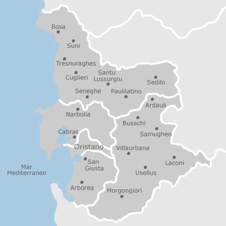 Consulta le offerte di vendita case a oristano e cogli al volo la tua occasione. Mappa di Oristano provincia: comuni con annunci di case in ...