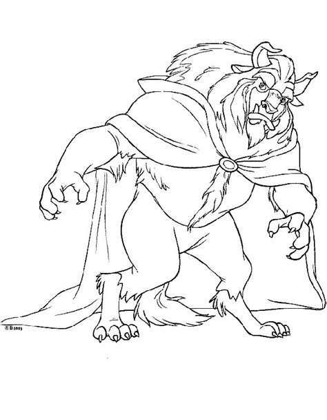 Beauty and the beast is one of the most famous tales in french literature. beast from beauty and the beast coloring pages - Clip Art ...