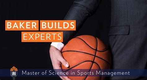 A master's degree in sports management can lead to increased career opportunities. Launch of second master's sports management cohort - Baker ...