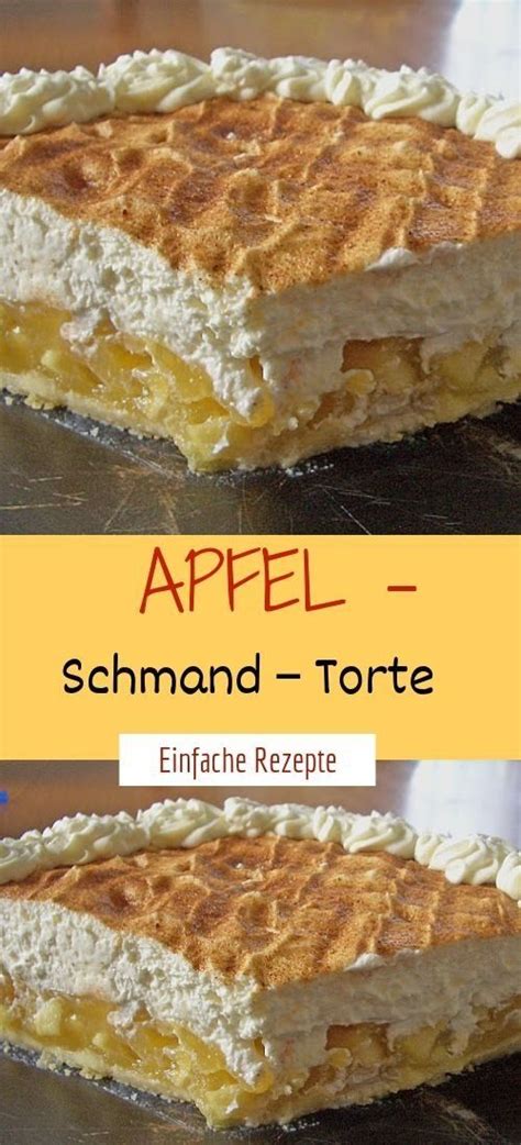 Wohl jeder hat schon einmal einen kuchen zum geburtstag bekommen oder verschenkt. Apfel - Schmand - Torte - Einfache Rezepte in 2020 | Apfel ...