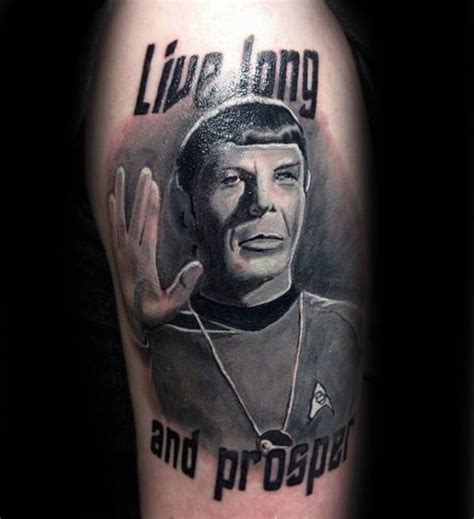 A tattoo, or dermal art, was a mark or design that was placed on the skin. 63 Fantastic Star Trek Tattoo Designs And Ideas Gallery - Parryz.com