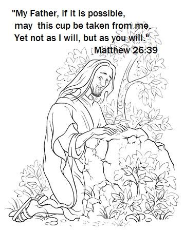 This jesus prays in the garden coloring page is a great way to teach kids about jesus praying in the garden of gethsemane. Christian Easter Crafts, Sunday School Easter Crafts