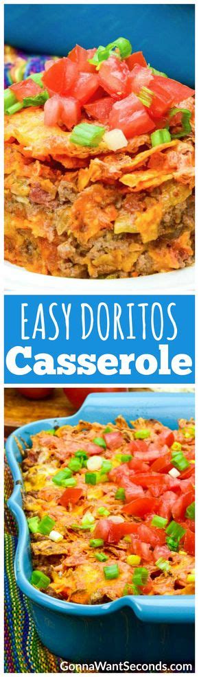 Best beefy burrito casserole recipe | how to make a burrito casserole simple, easy, and delicious. Easy Dorito Casserole | Recipe | Dorito casserole ...