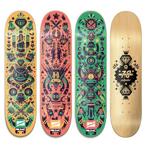 Best skateboard decks of 2021. Polemic Skate Decks on Behance