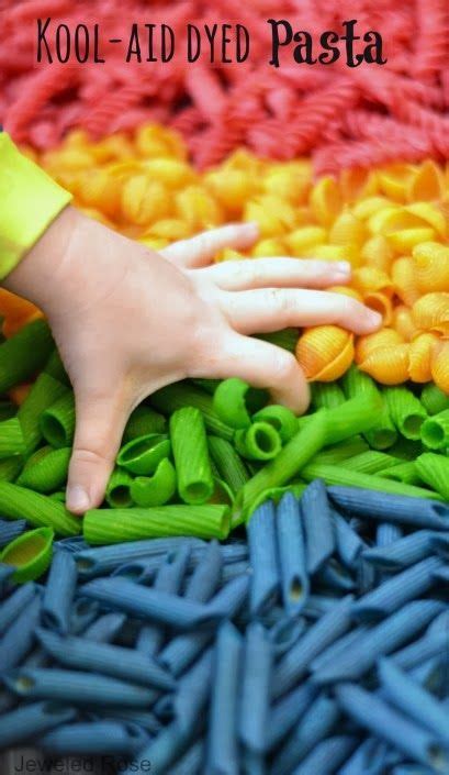 Most importantly, once your pasta is dyed, you can't eat it! Kool-aid Dyed Pasta | Kool aid dye, Kool aid, Activities ...