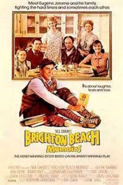 Directed by gene saks, the movie features jonathon silverman as eugene, blythe danner. Brighton Beach Memoirs. Probably my favorite Neil Simon ...