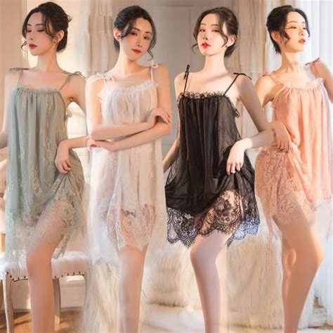 Projek memikat suami dengan baju tidur paling seksi. 💕Ready Stock💕Baju Tidur Seksi Perempuan Baju Tido 性感睡衣 Lace Nightwear Sexy lingerie Plus Size ...