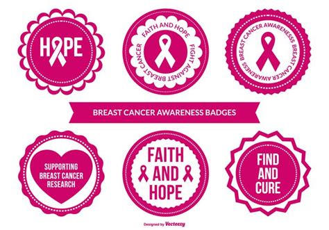 It funds breast cancer research into new treatments, earlier diagnosis and long term survival. Breast Cancer Awareness Badge Collection - Download Free ...