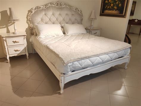 Rivestito in tessuto, ecopelle o pelle. Letto matrimoniale classico Chiara 1753 Florence art a ...