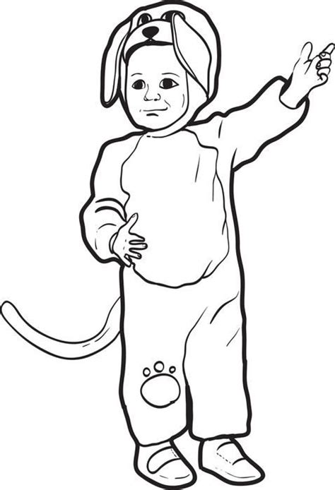 You can also print out and color this coloring page. Puppy Dog Halloween Costume Coloring Page | Dog halloween ...