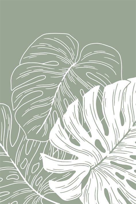 Monstera Printable Wall Art Set of 3 | Tropical Leaf Print | Monstera ...