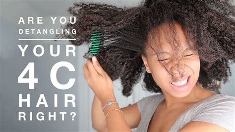 If you see tangles while going through your hair, fear not! The Best Way to Detangle 4C Hair | Detangling natural hair ...