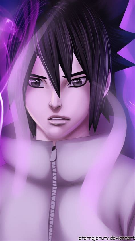 How to make the most out of a cracked screen. Wallpaper Phone - Sasuke Full HD