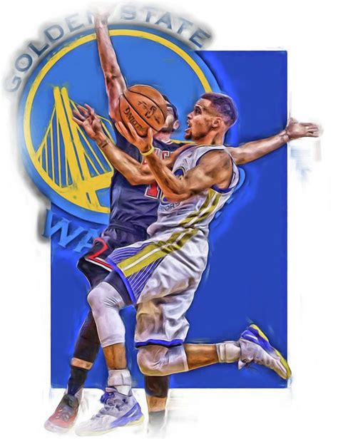 Golden state warriorsподлинная учетная запись @warriors. Stephen Curry Golden State Warriors Oil Art - Poster ...