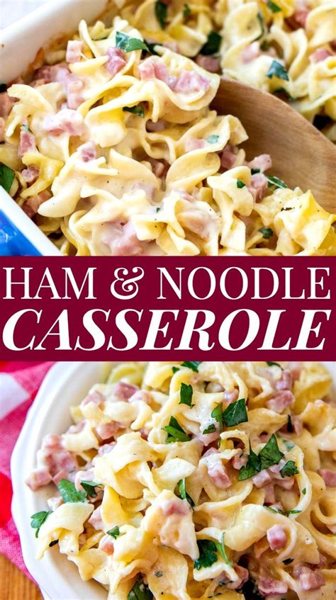 I used tomatillo salsa for. Ham and Noodle Casserole with Leftover Ham - Casserole Crissy | Recipe | Ham and noodle ...