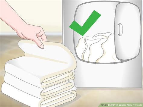 Speaking of those fibers, to avoid getting lint all over your clothes, wash towels separately from clothing. 3 Ways to Wash New Towels - wikiHow