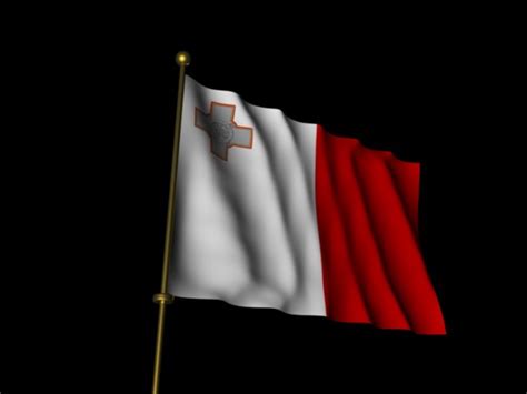 Bandiera ta 'malta ) ist zweifarbig , mit weiß im hebezeug und rot in der fliege. Malta Flagge | BienenFisch Design