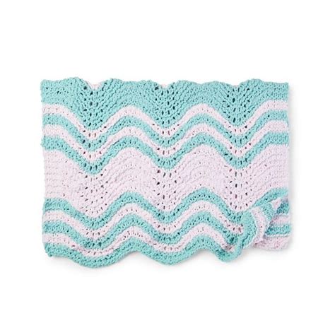 57 wide x 60 long = large: Bernat Garter Ripple Stripes Knit Baby Blanket | Baby ...