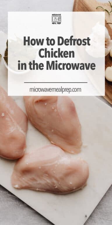 Most modern microwaves have a defrost function. How to Defrost Chicken in Microwave - Microwave Meal Prep