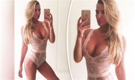 Swinger wife shares her great tits. Christine McGuinness' ample assets spill out of racy ...