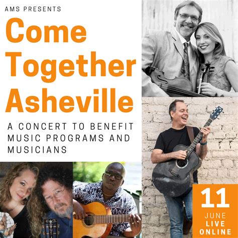 Save 24th annual french broad river festival to your collection. Come Together Asheville - June 11 Concert - Asheville Music School