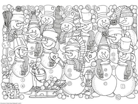 Here are a bunch of free printable winter coloring pages for kids to color! Winter Doodle Coloring Pages - 1+1+1=1