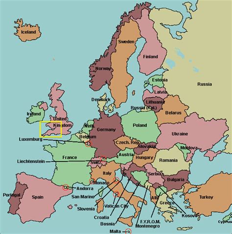 A blank map of europe, with 47 countries numbered. The Subversive Archaeologist: Tell Me One More Time, "Who Has Rocks In Their Head?"