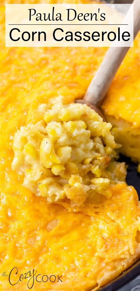 For many people, thanksgiving is the perfect holiday. Paula Deen's Corn Casserole | Thanksgiving recipes side dishes, Christmas side dish recipes ...