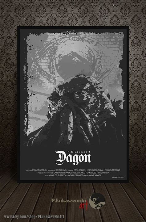 You can explore his numerous facets through the many pages outlined here DAGON - H.P. Lovecraft - alternative movie poster / print ...