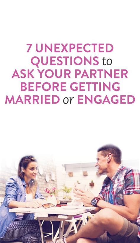 Does your partner concern themselves with current events? 7 Questions To Ask Your Partner Before Marriage | This or ...