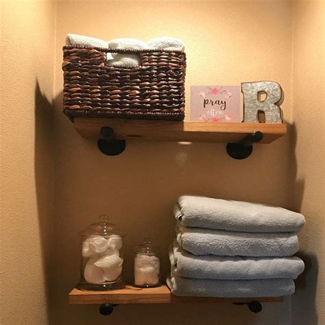 Wood floating shelves hidden bracket floating shelf knotty alder floating shelf rustic shelves solid wood open shelving farmhouse shelves. allierudd1 added a photo of their purchase | Floating ...