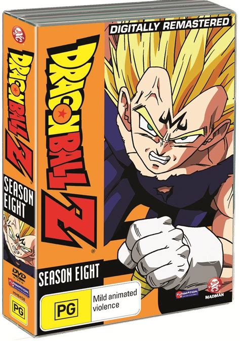 After learning that he is from another planet, a warrior named goku and his friends are prompted to defend it from an onslaught of extraterrestrial enemies. Dragon Ball Z Season 8 DVD | DVD | Buy Now | at Mighty Ape ...