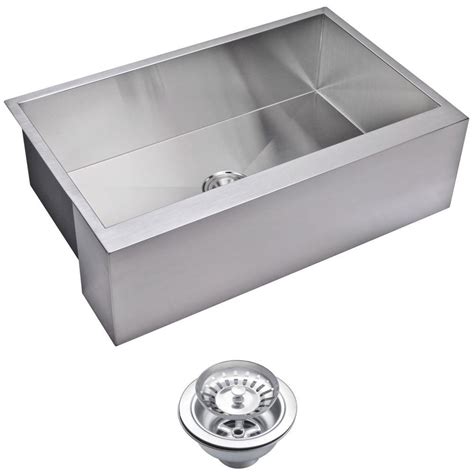 Get fast shipping on commercial sinks from webstaurantstore today! Water Creation Farmhouse Apron Front Zero Radius Stainless ...
