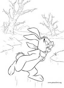 Free printable rabbits coloring pages. Winnie the Pooh - Rabbit coloring page