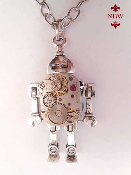 Techno Robot | Steampunk jewelry necklace, Watch necklace