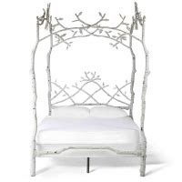 There are 2 twig canopy bed for sale on etsy, and they cost 76,97 $ on average. Freeform iron bed with twig and branch canopy.