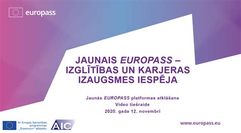 It aims to make a person's skills and qualifications clearly understood throughout europe. Jaunais EUROPASS - izglītības un karjeras izaugsmes ...