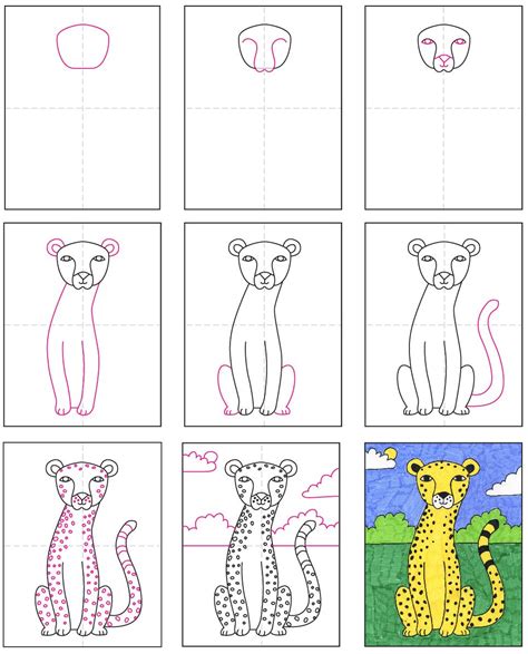 The cheetah's chest is deep and its waist is narrow. Pin on wow- i can draw